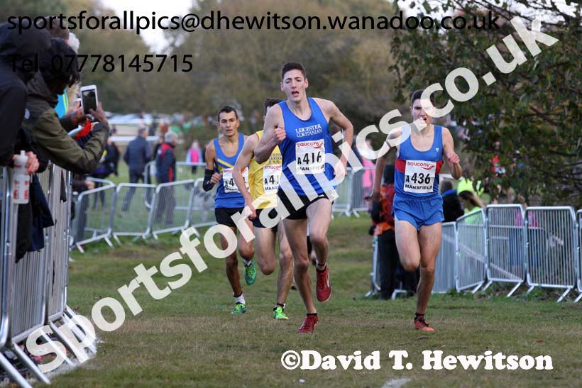 Junior men, 2016 National Cross Country Relays, Berry Hill Park, Mansfield. Photo: David T. Hewitson/Sports for All Pics